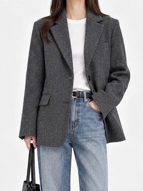 There Gray Blazer Like New